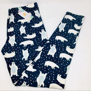 My Amelia James Curvy Polar Bear leggings NWT